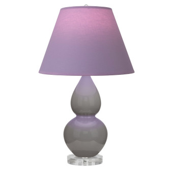 Robert Abbey - A770L - One Light Accent Lamp - Small Double Gourd - Smokey Taupe Glazed Ceramic w/Lucite
