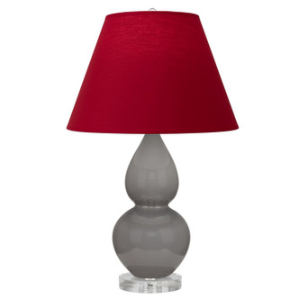 Robert Abbey - A770R - One Light Accent Lamp - Small Double Gourd - Smokey Taupe Glazed Ceramic w/Lucite