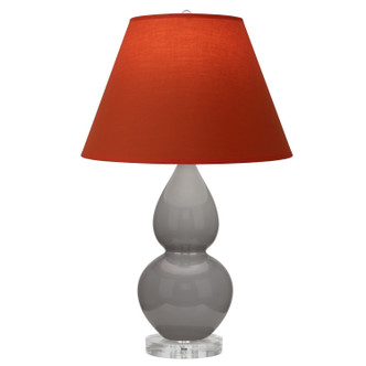 Robert Abbey - A770T - One Light Accent Lamp - Small Double Gourd - Smokey Taupe Glazed Ceramic w/Lucite