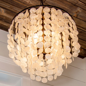 Brielle Four Light Chandelier (BRI-3008-DB)