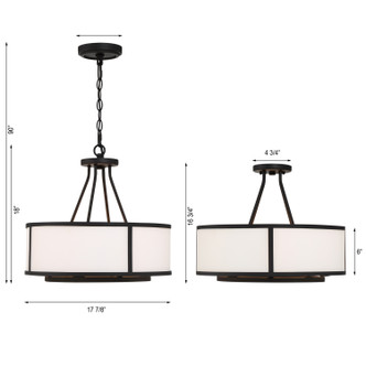 Bryant Four Light Chandelier (BRY-8004-BF)