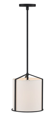 Carlyn One Light Pendant (CAR-9201-BK)