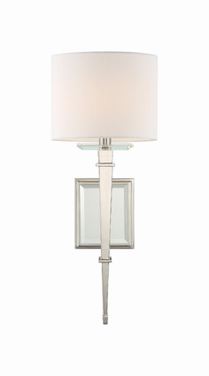 Crystorama - CLI-231-PN - One Light Wall Sconce - Clifton - Polished Nickel