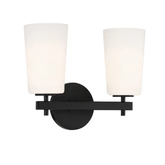 Colton Two Light Wall Sconce (COL-102-BK)