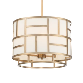 Crystorama - DAN-404-VG - Four Light Chandelier - Danielson - Vibrant Gold