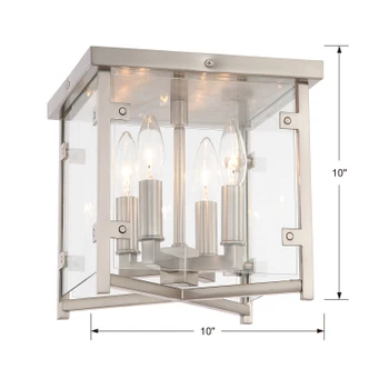Danbury Four Light Flush Mount (DAN-8793-BN)