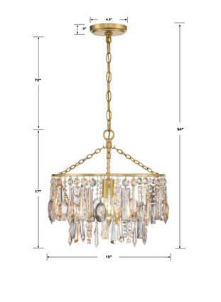 Elsa One Light Pendant (ELS-7100-GA)