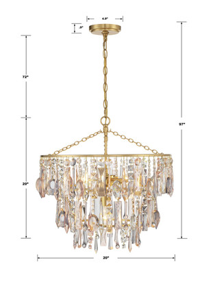 Elsa Three Light Pendant (ELS-7103-GA)