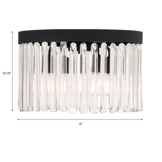Emory Four Light Flush Mount (EMO-5400-BF)