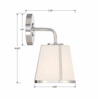 Fulton One Light Wall Sconce (FUL-911-PN)