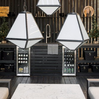 Glacier Three Light Outdoor Chandelier (GLA-9705-OP-BC)
