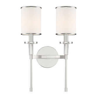 Crystorama - HAT-472-PN - Two Light Wall Sconce - Hatfield - Polished Nickel
