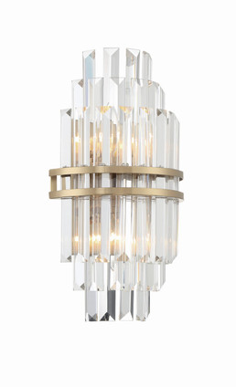 Hayes Two Light Wall Sconce (HAY-1402-AG)