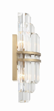 Hayes Two Light Wall Sconce (HAY-1402-AG)
