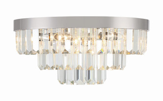 Hayes Eight Light Flush Mount (HAY-1403-PN)