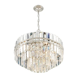 Hayes 12 Light Chandelier (HAY-1405-PN)