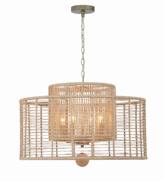 Crystorama - JAY-A5004-BS - Four Light Chandelier - Jayna - Burnished Silver
