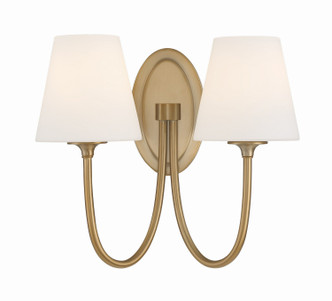 Crystorama - JUN-10322-VG - Two Light Wall Sconce - Juno - Vibrant Gold