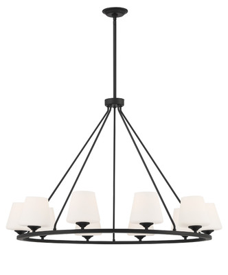 Crystorama - KEE-A3009-MK - Ten Light Chandelier - Keenan - Matte Black
