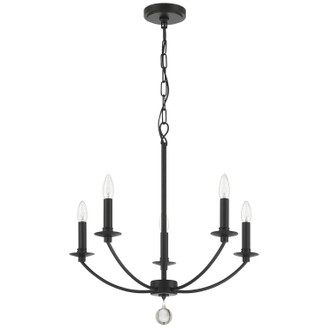 Mila Five Light Chandelier (MIL-8005-BK)