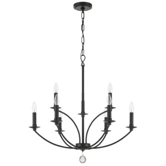Mila Nine Light Chandelier (MIL-8009-BK)