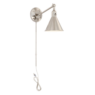 Morgan One Light Wall Sconce (MOR-8800-PN)