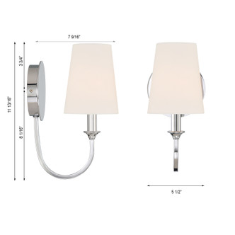Payton One Light Wall Sconce (PAY-921-CH)