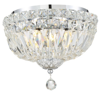 Roslyn Four Light Flush Mount (ROS-A1004-CH-CL-MWP)