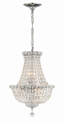 Crystorama - ROS-A1006-CH-CL-MWP - Five Light Mini Chandelier - Roslyn - Polished Chrome