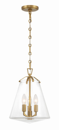 Crystorama - VSS-7004-LG - Three Light Mini Chandelier - Voss - Luxe Gold
