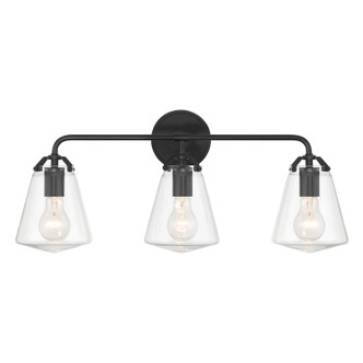 Crystorama - VSS-7013-MK - Three Light Bath - Voss - Matte Black