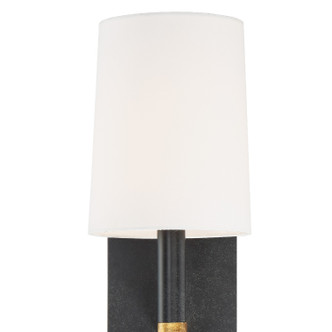 Weston One Light Wall Sconce (WES-9901-BK-GA)