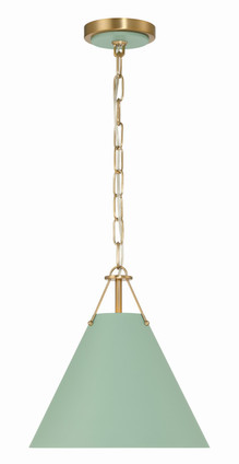 Crystorama - XAV-B8301-VG-GR - One Light Mini Pendant - Xavier - Vibrant Gold