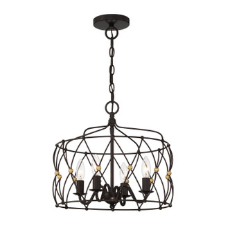 Zucca Four Light Pendant (ZUC-A9030-EB-GA)