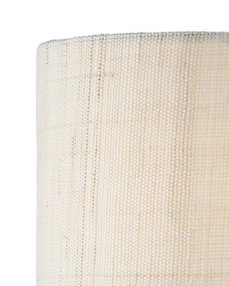 Ivory Fine Grasscloth Chandelier Shade (0900-0026)