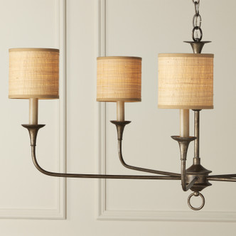 Natural Grasscloth Chandelier Shade (0900-0028)