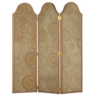 Currey and Company - 1000-0141 - Screen - Sisal Screen - Natural/Weathered Oak