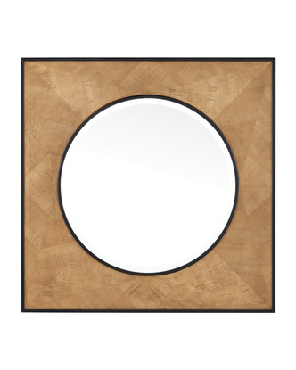 Currey and Company - 1000-0147 - Mirror - Kallista - Taupe/Caviar Black