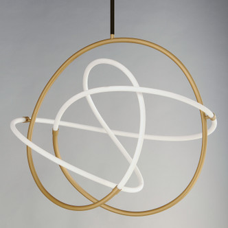 Mobius LED Pendant (E25096-01BKGLD)