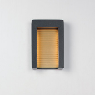Alcove LED Outdoor Wall Sconce (E30102-BKGLD)