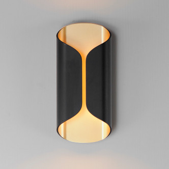 Folio LED Outdoor Wall Lamp (E30152-BKGLD)