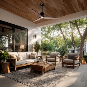 Tempri 56"Ceiling Fan (F669L-CL/ASW)