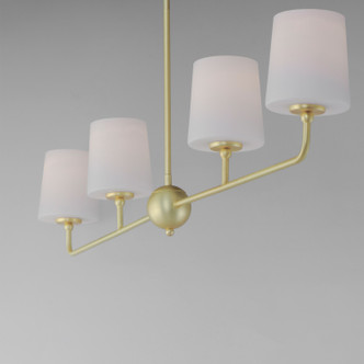 Bristol Four Light Linear Chandelier (12097SWSBR)