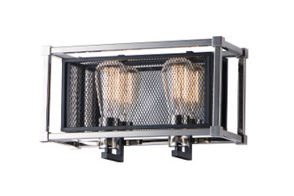 Maxim - 12152BKPN - Two Light Wall Sconce - Refine - Black / Polished Nickel