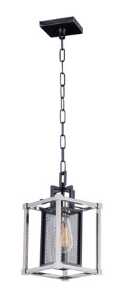 Maxim - 12159BKPN - One Light Pendant - Refine - Black / Polished Nickel