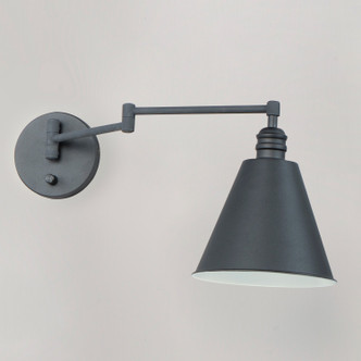 Library One Light Wall Sconce (12220BK)