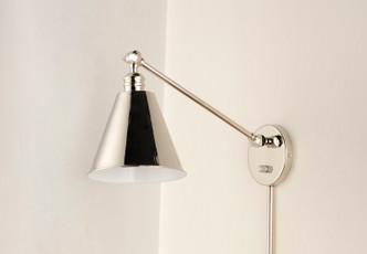 Library One Light Wall Sconce (12222PN)