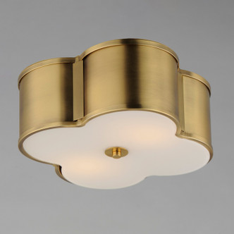 Clover Two Light Flush Mount (12247WTNAB)