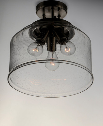 Acadia Three Light Semi-Flush Mount (12271CDBK)