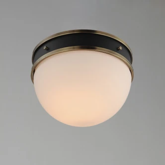 Duke One Light Flush Mount (12419SWBKWBR)
